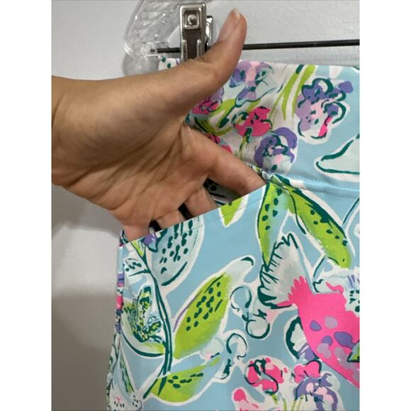 Lilly Pulitzer LUXLETIC Bali Blue Sway This Way Skirt/Skort. Size 4 Performance - Picture 4 of 8